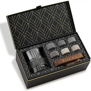 The Connoisseur's Set - Whiskey Stones & Reserve Whiskey Crystal Glass