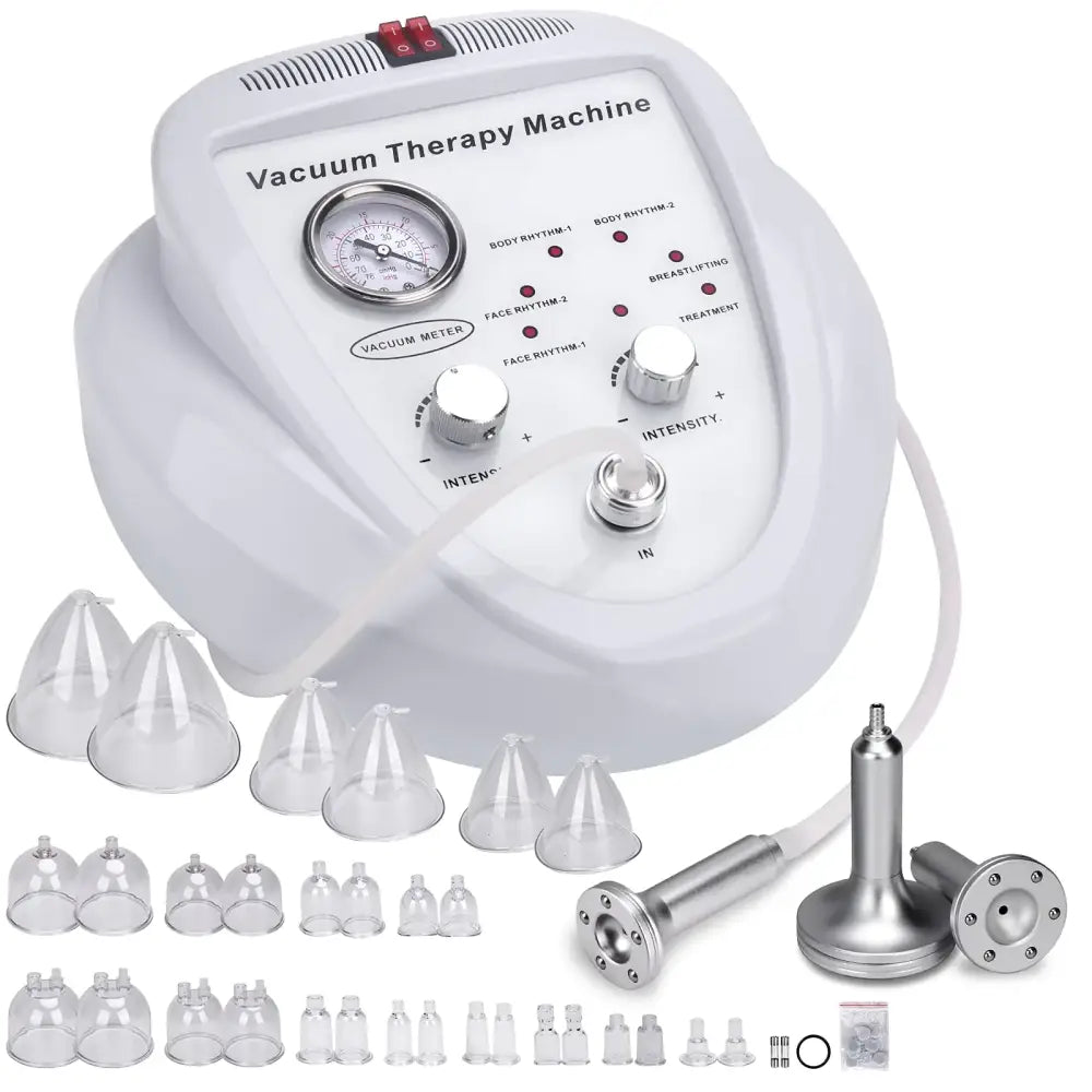 Titoe vacuum cupping machine with digital controls 30 silicone cups 3 pumps 0-75cmHg adjustable suction
