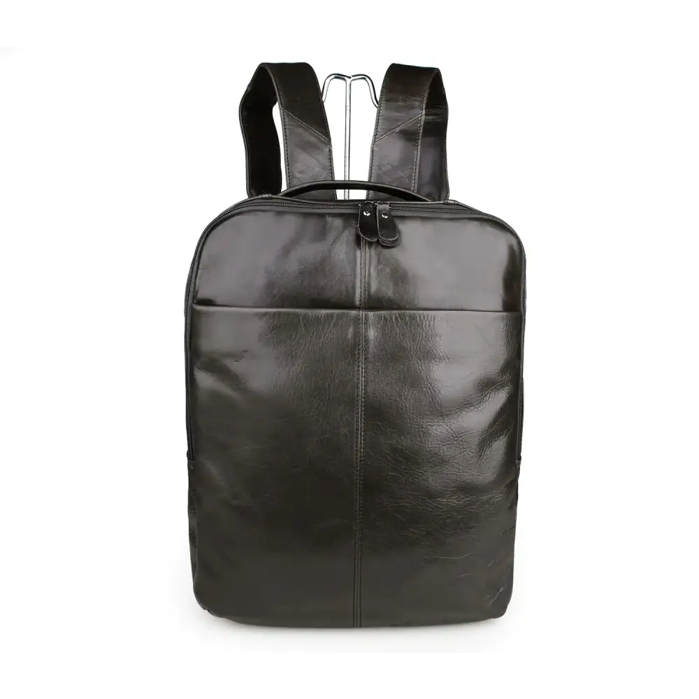 Top Layer Leather Computer Backpack