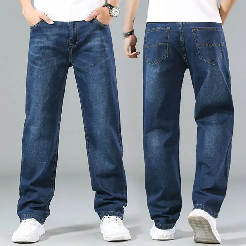 Men's Loose Straight Wide-leg Summer Jeans