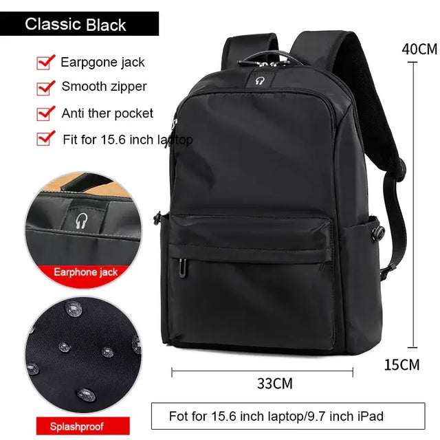 Trendy College Student Computer Backpack for Travel