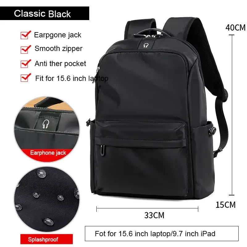 Trendy College Student Computer Backpack for Travel