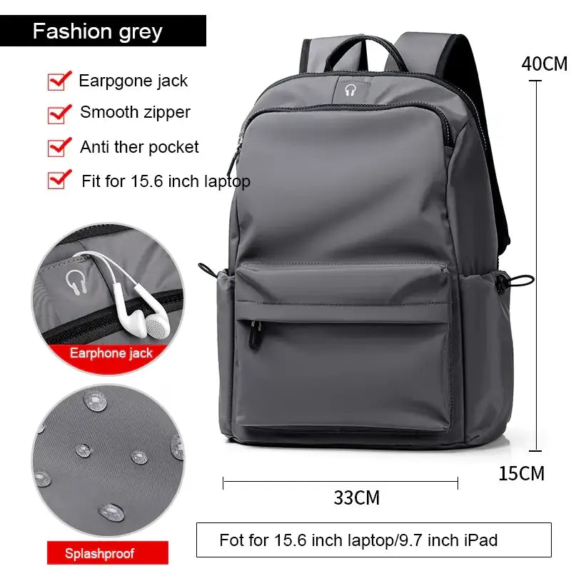 Trendy College Student Computer Backpack for Travel