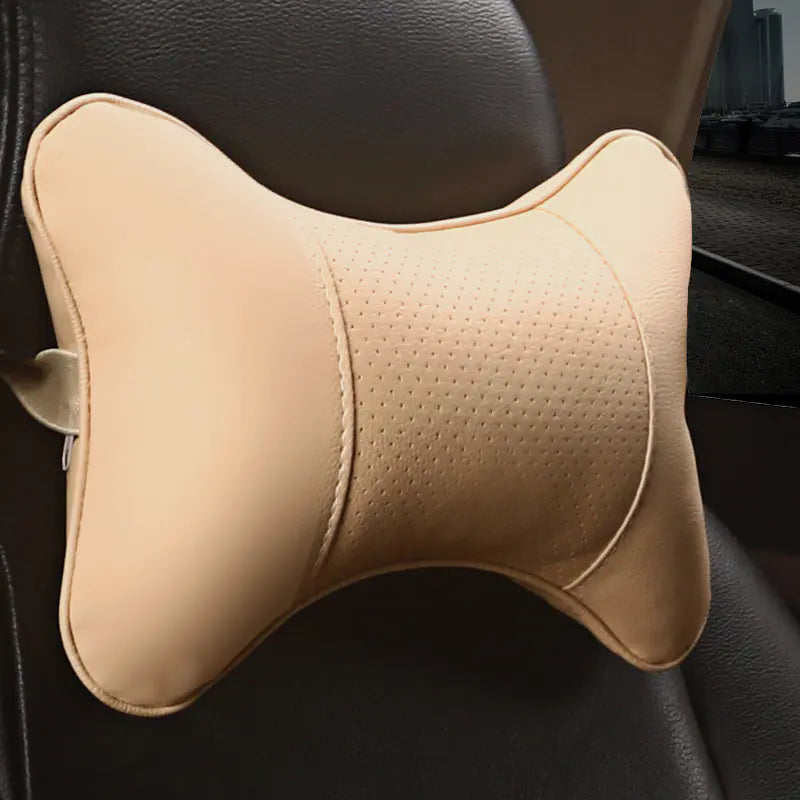 Leather Car Neck Pillow and Headrest - Joomcy