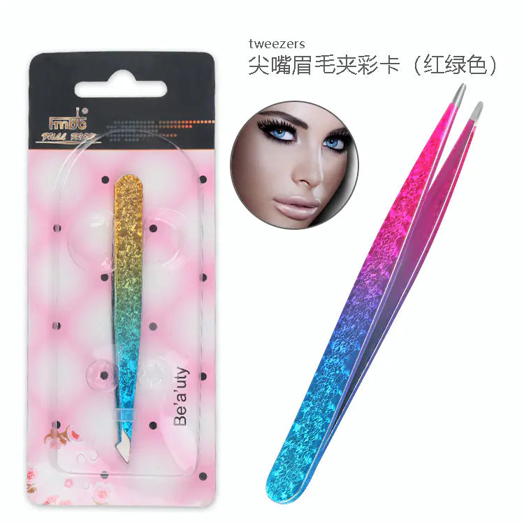 Double-Sided Stainless Steel Tweezers Beauty Set - Joomcy