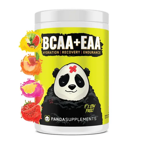 Underground Bio Labs Panda Supps BCAA+EAA Intra-Wokout Hydration and Recovery Amino Supplement 2:1:1 Ratio (30 Servings) (Melon Crusher)