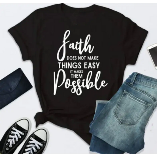 Unisex Letter Print Short Sleeve T-Shirt