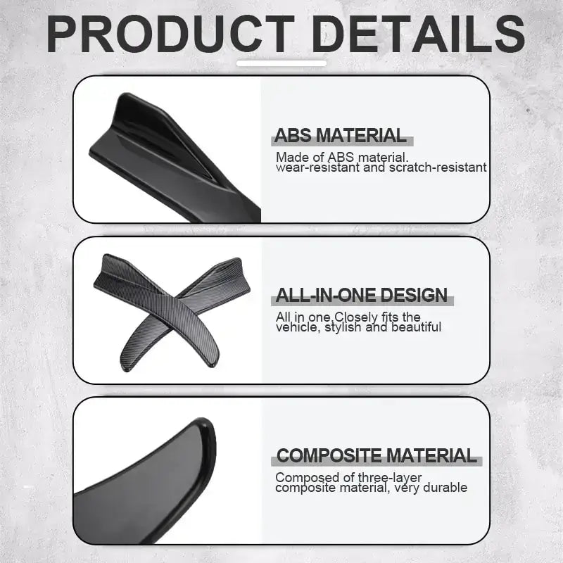 Black abs material car side mirror cover with a sleek, aerodynamic design and scratch-resistant finish.