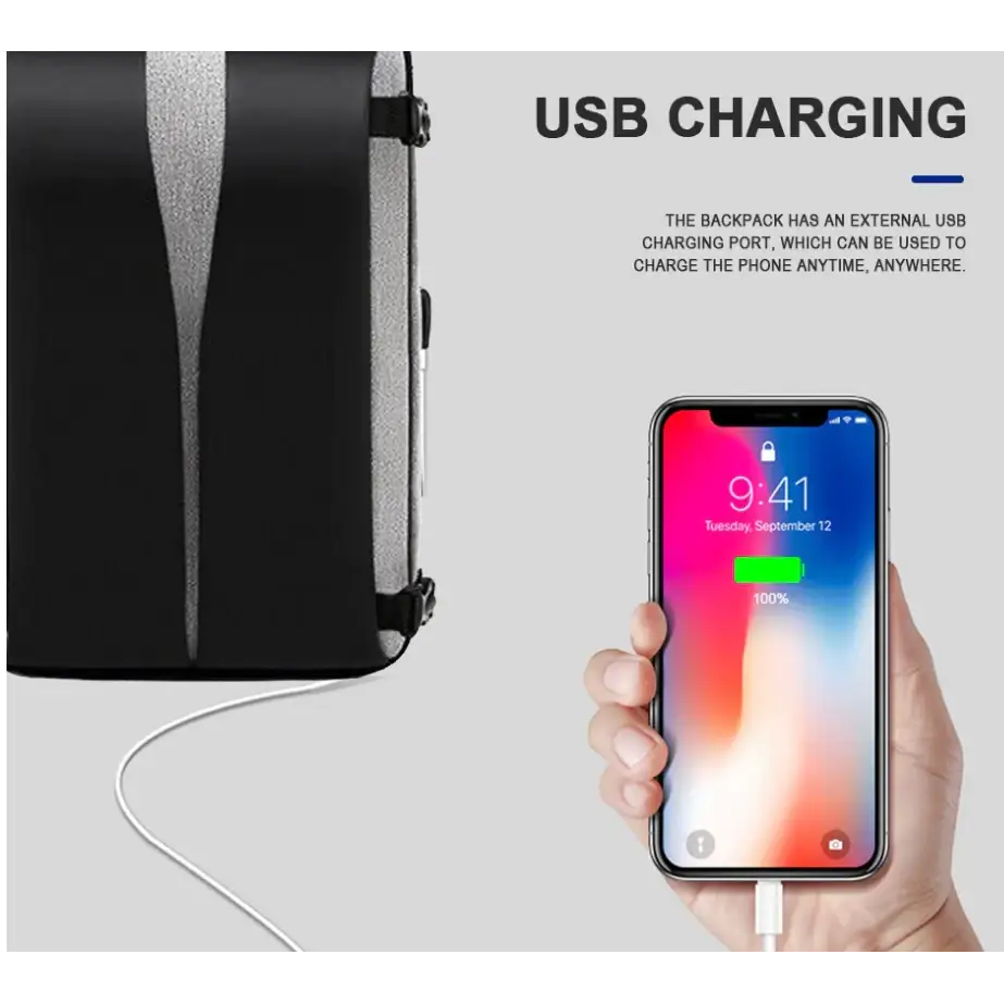 USB Charging Anti-Theft Backpack for Travel & Laptops
