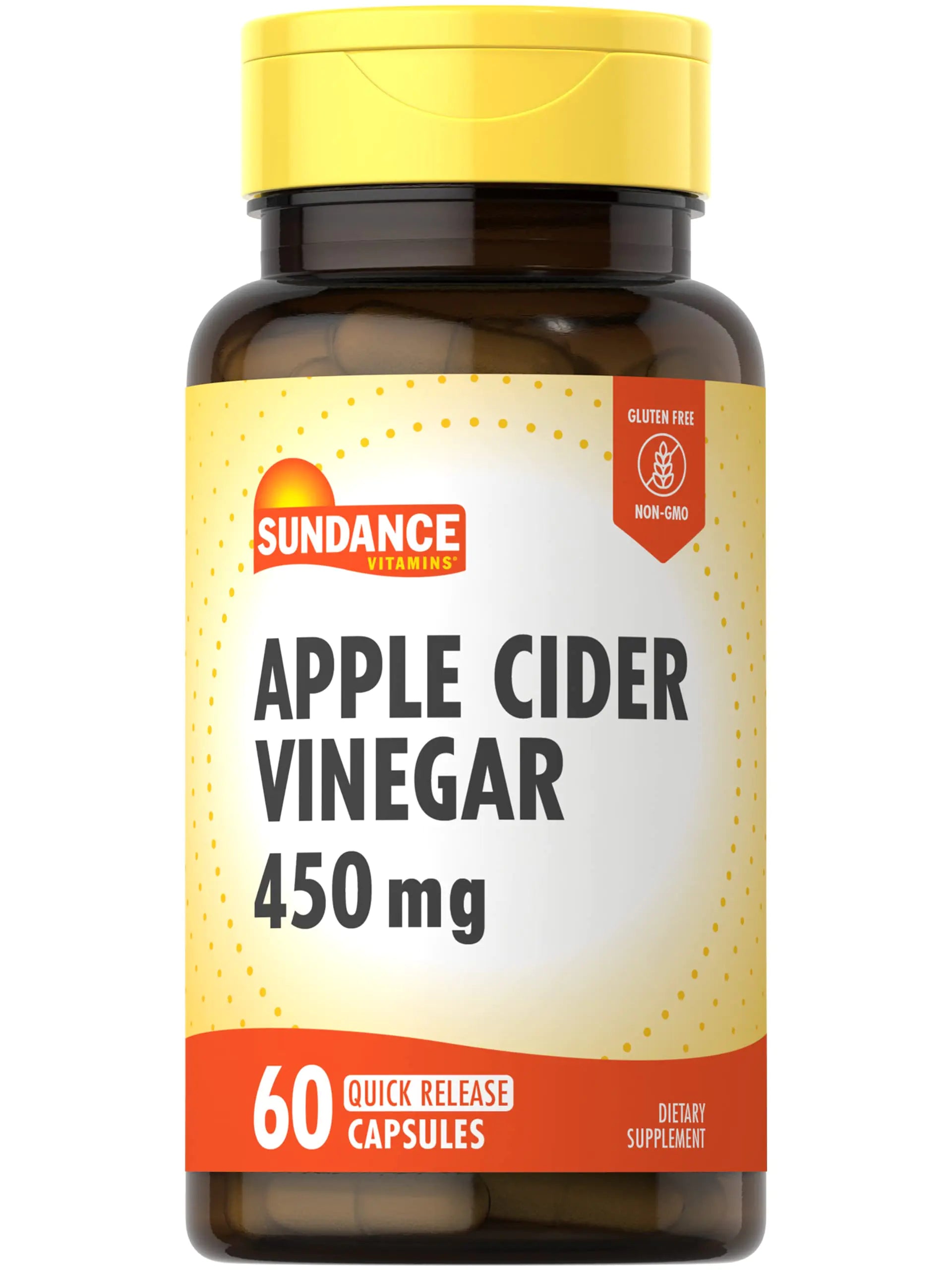 Sundance Apple Cider Vinegar Capsules | 60 Count | Non-GMO and Gluten Free Supplement