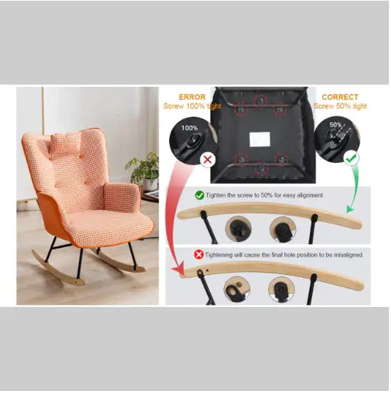 Fabric Rocking Chair In The Nursery