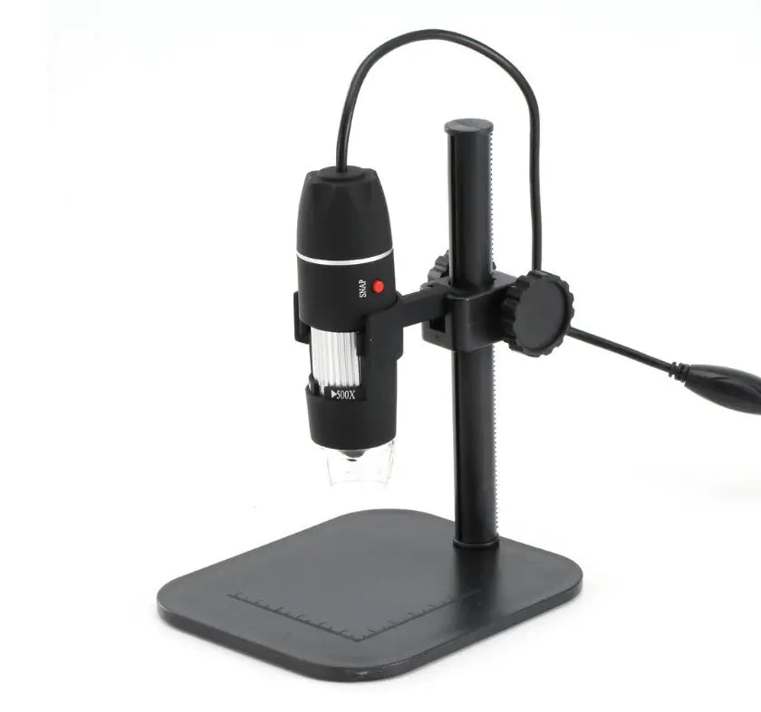 Black Digital Microscope Camera with Magnifier Lens - Joomcy