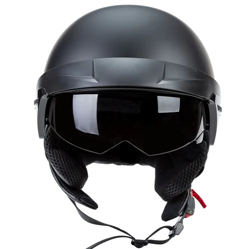 Retro Harley Motorcycle Helmet with Built-in Visor - Joomcy