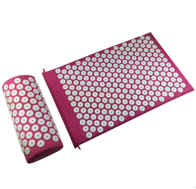 Acupuncture Massage Mat and Pillow Set with Yoga Mat