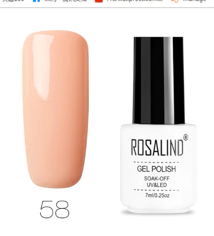 ROSALIND Gel Polish - 58 Colors Nail Gel Collection