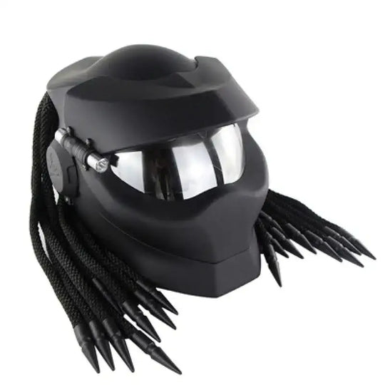Vintage Iron Warrior Motorcycle Helmet with Visor