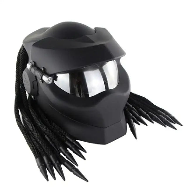 Vintage Iron Warrior Motorcycle Helmet with Visor