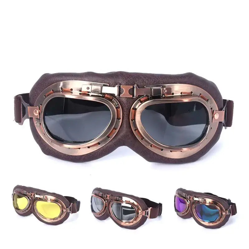 Vintage Retro Motorcycle Goggles for Harley & ATV