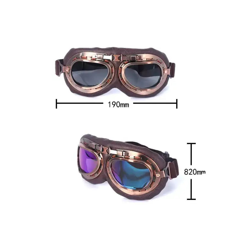 Vintage Retro Motorcycle Goggles for Harley & ATV