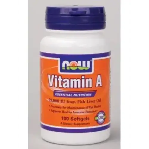 Vitamin A 25000 IU 100 Sgels by Now Foods (Pack of 2)