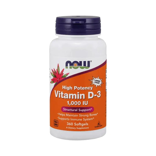 Vitamin D-3 1000 IU (High Potency) - 360 Softgels