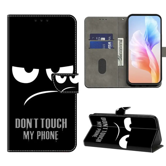 VODEFOX Case for Google Pixel 9 Pro XLGoogle Pixel 9 Pro XL Phone Case WalletFlip Folio PU Leather Protective Cover with Card Holder for Google Pixel 9 Pro XL - Dont Touch