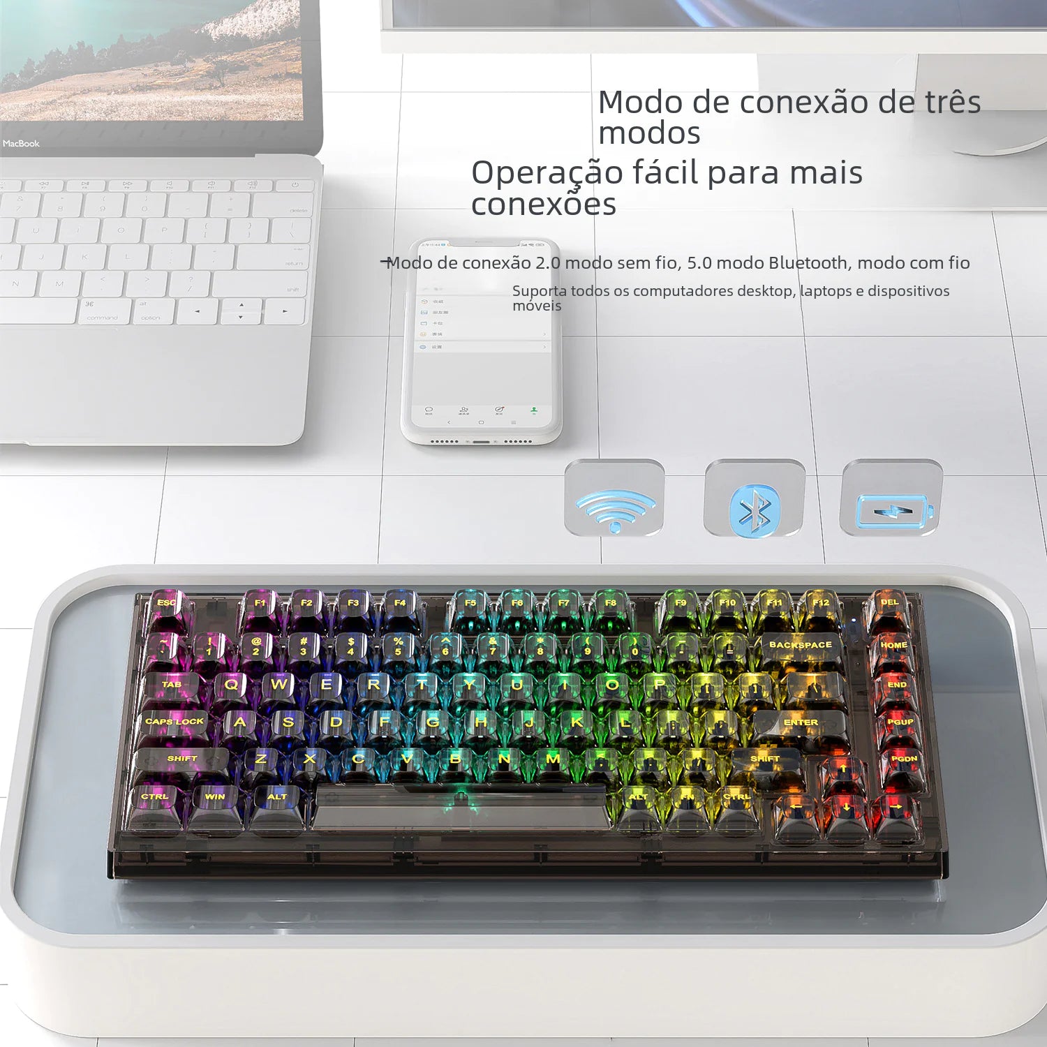 New Alliance X75 Wireless Mechanical Keyboard RGB
