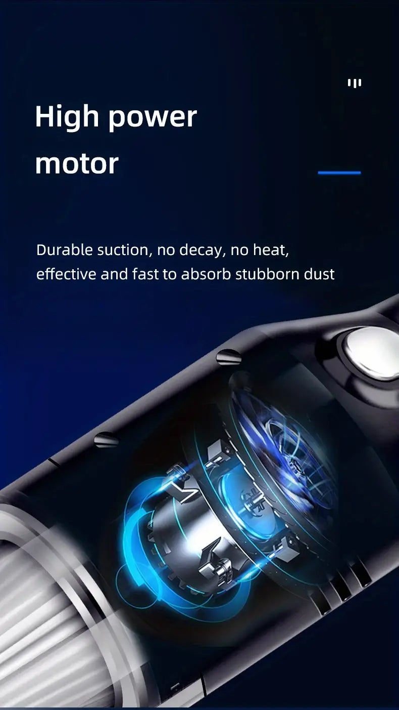 Wireless Car Vacuum Cleaner with Powerful Suction - Joomcy