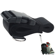 Car Seat Travel Strap |car seat Luggage Strap for Airport Easily Converts Your Childs Car Seat and Carry-on Luggage Into an Airport Car Seat Stroller Carrier Solving Your Travel Worries(Black)