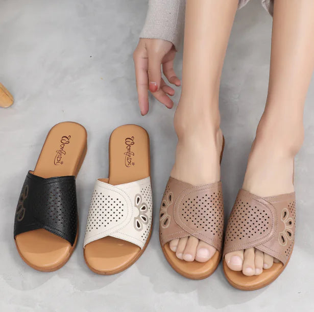 Thick Soled Wedge Women's Half Slippers - Joomcy