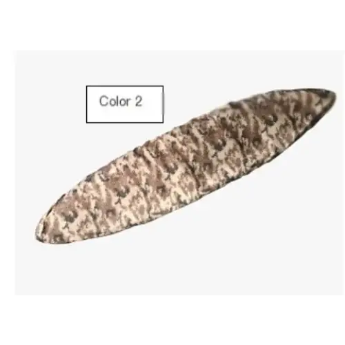 Brown and beige camouflage-patterned fabric item labeled ’color 2.’