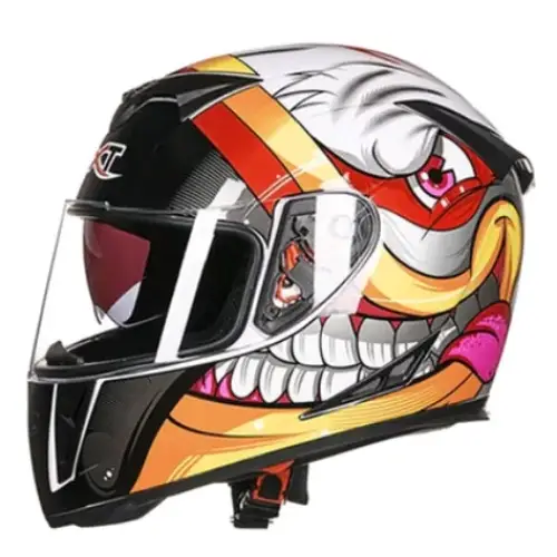 Winter Motorcycle Helmet with Anti-Fog Dual Lenses