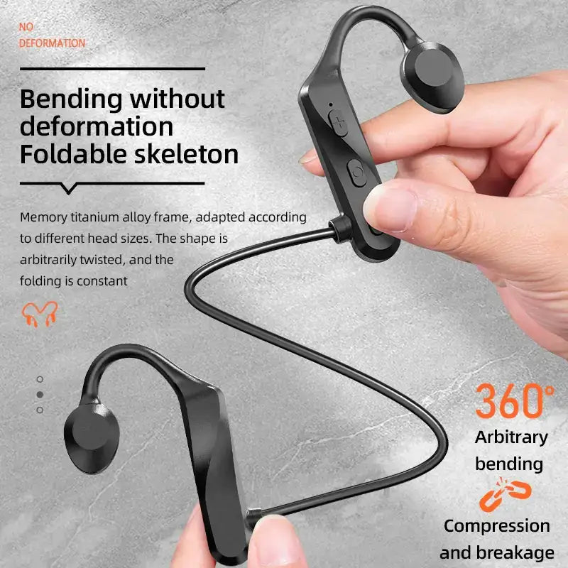 Wireless Bone Conduction Waterproof Bluetooth Headset