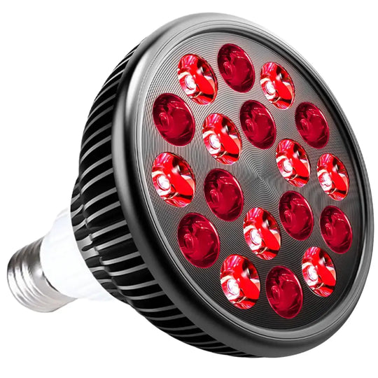 Wolezek Red Light Therapy 18 LEDs Red Light Therapy for Body and Face with 660nm Red and 850nm Near-Infrared Combo Wavelength Infrared Light Therapy Lamp Device for Skin Care Pain Relief (Only Bulb)