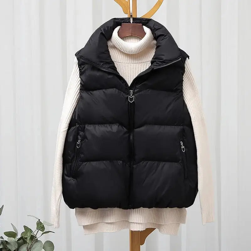 Women's 2023 Autumn Winter Loose Down Vest Jacket