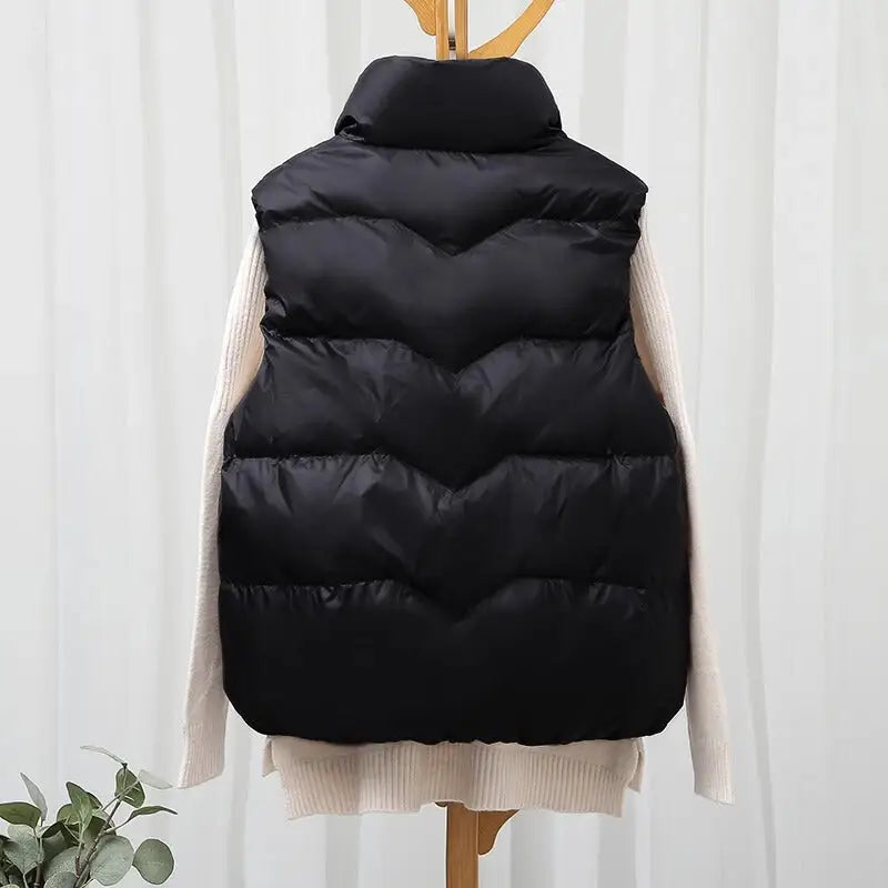 Women's 2023 Autumn Winter Loose Down Vest Jacket