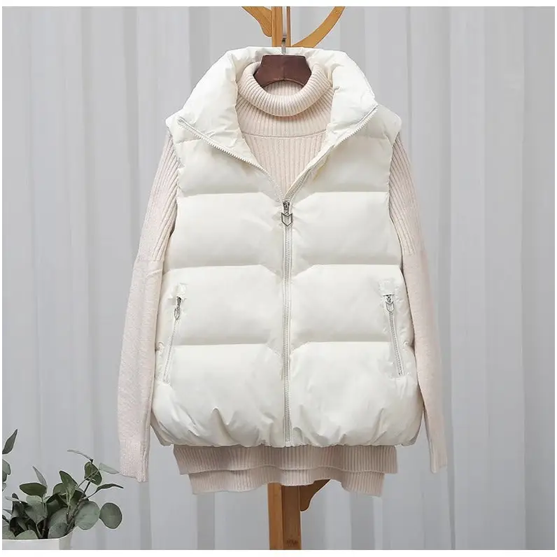 Women's 2023 Autumn Winter Loose Down Vest Jacket