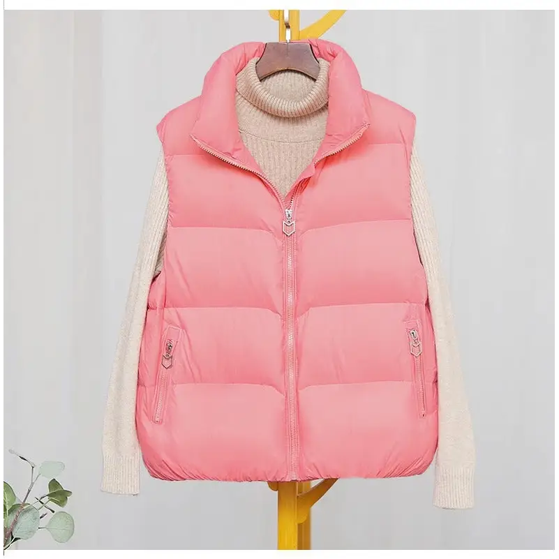 Women's 2023 Autumn Winter Loose Down Vest Jacket
