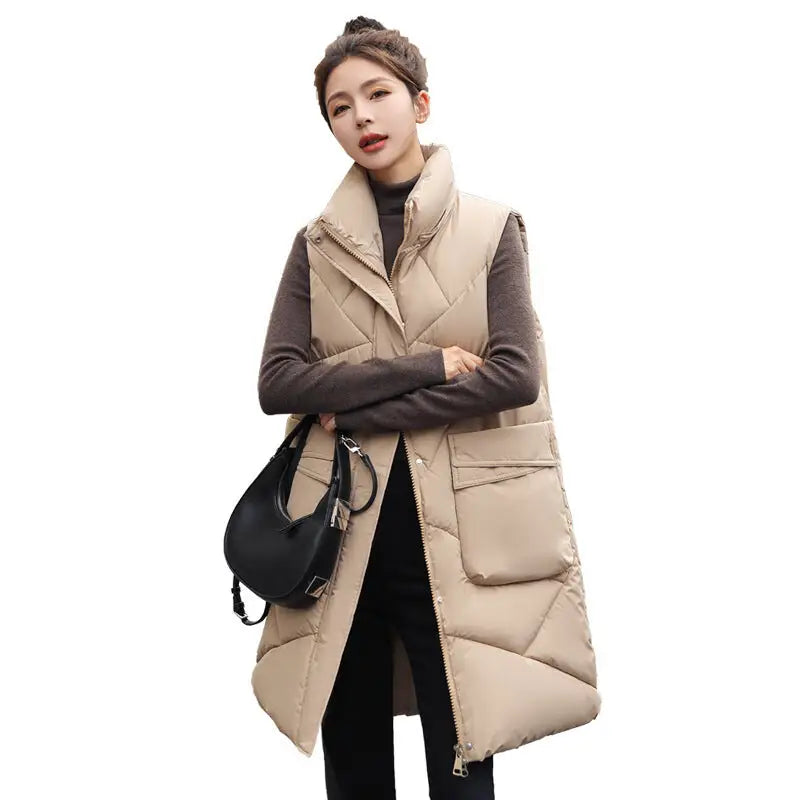Women's 2023 Winter Long Thick Down Cotton Coat