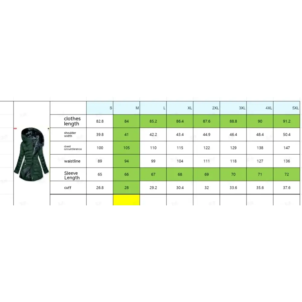 Women's Hooded Mid-length Cotton Coat