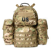 Akmax.cn Military Backpack Army Rucksack for men MOLLE 2 Medium Assault Pack with External Frame Multicam