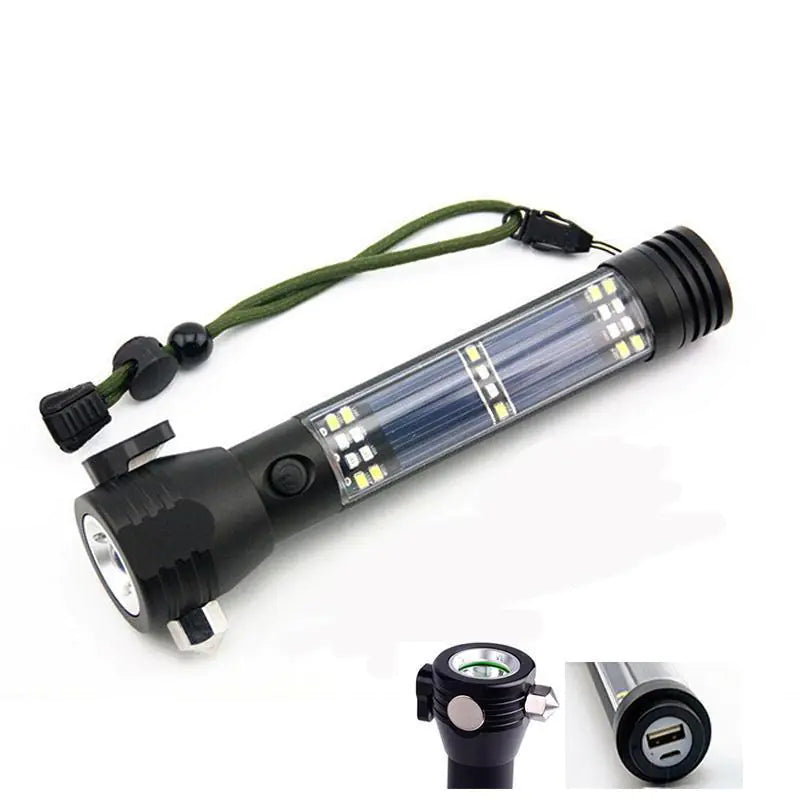 Safety Hammer Flashlight, Outdoor Travel Light with Magnet - Joomcy