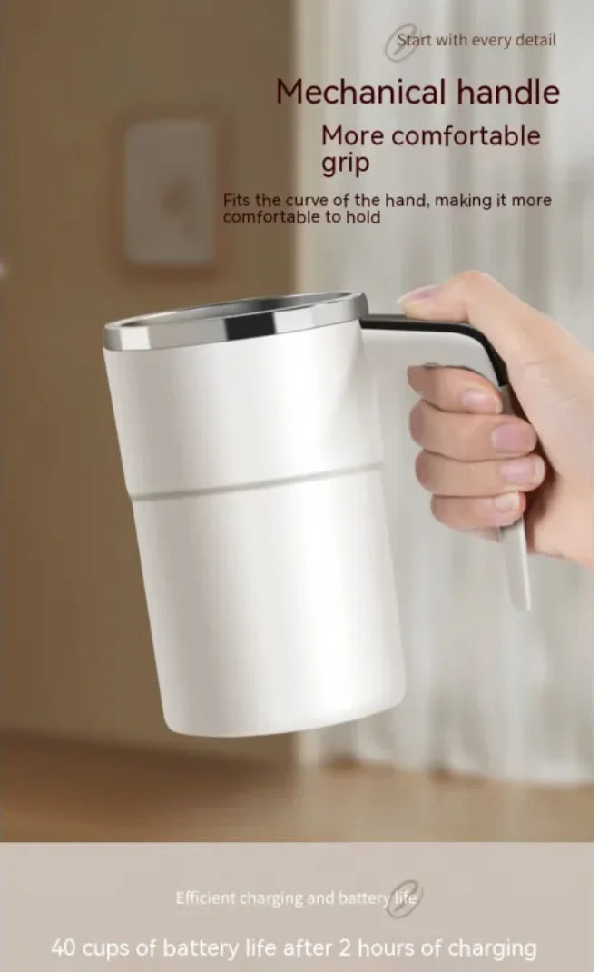 Self-Stirring Magnetic Coffee Mug