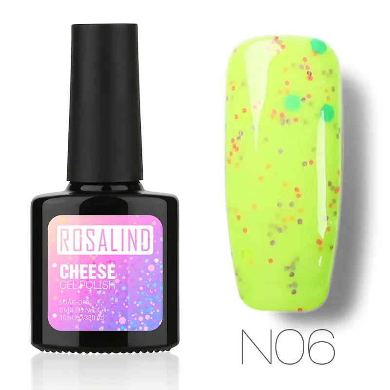 ROSALIND Gel Polish - Orange Dot Cheese Nail Gel