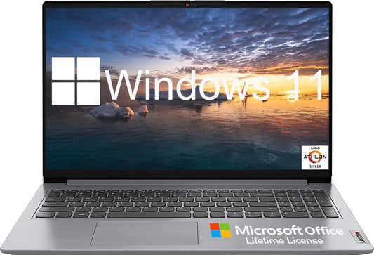 Lenovo Ideapad 1 15 inch Laptop Computer HD 15.6 Laptop Microsoft Office Included Lifetime Thin Lightweight Laptop College Students4GB RAM 256GB SSDWindows 11 Laptop Notebook PC10-Key Number Pad - Joomcy