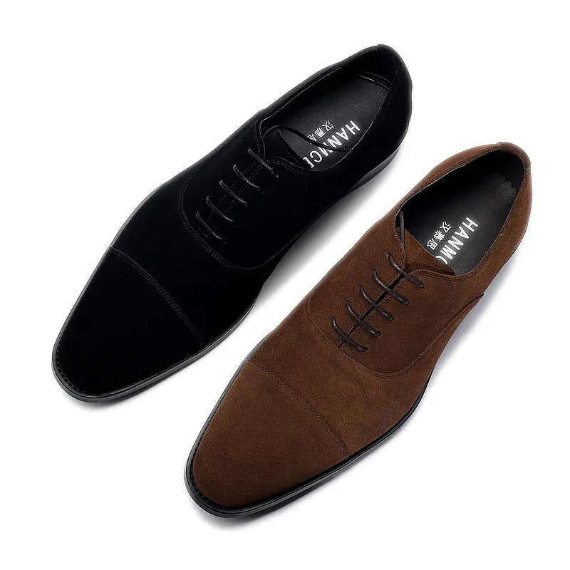 Men's Leather Three-Joint Business Casual Shoes - Joomcy