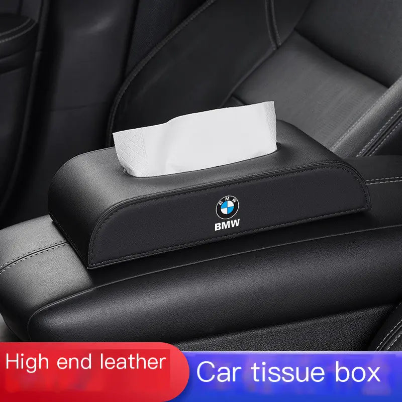 Creative Car Tissue Box with Premium Leather Design - Joomcy