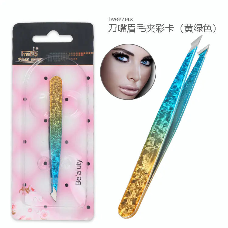 Double-Sided Stainless Steel Tweezers Beauty Set - Joomcy