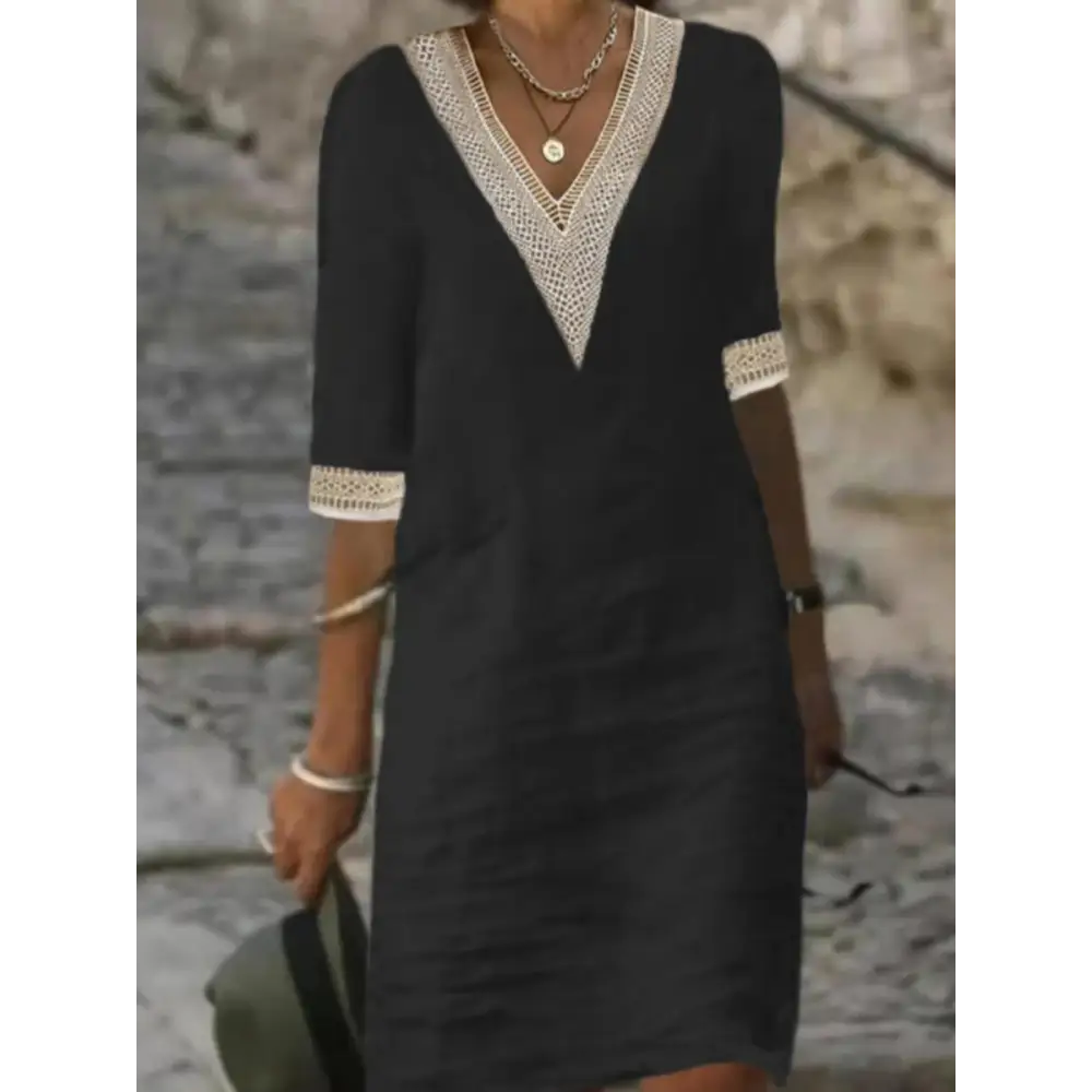 YZ1224 Women's Casual Loose Dress for Fall/Winter