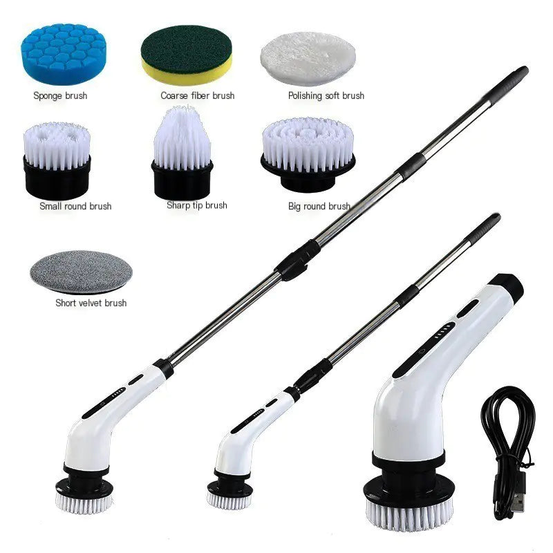 Extendable Wireless Electric Cleaning Brush Set (One Set) - Joomcy